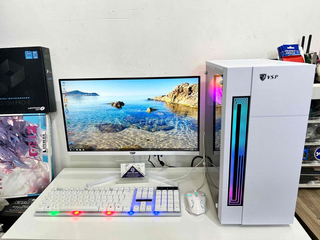 Full bộ pc i5 ram 8gb ssd 128 màn new 22in