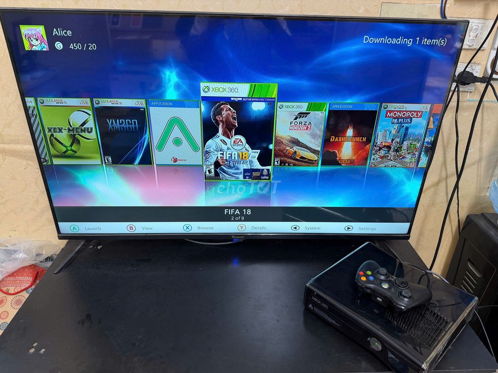 Máy chơi game Microsoft Xbox 360 Slim Đen. Mua bán Thiết bị chơi game tại Quận Đống Đa Hà Nội được đăng bởi Tú Dybala hình 1
