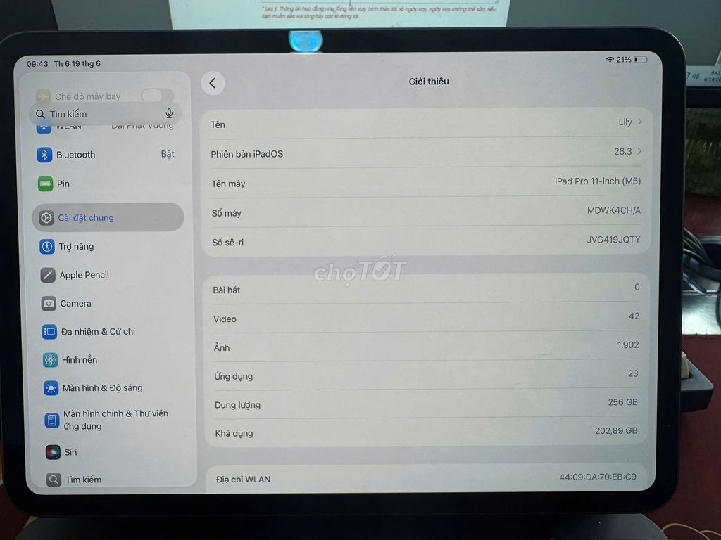 Apple iPad Pro 11-inch (M5) 256GB Đen. Mua bán Máy tính bảng tại Quận 7 Tp Hồ Chí Minh được đăng bởi Hội Đồ Điện Tử hình 1