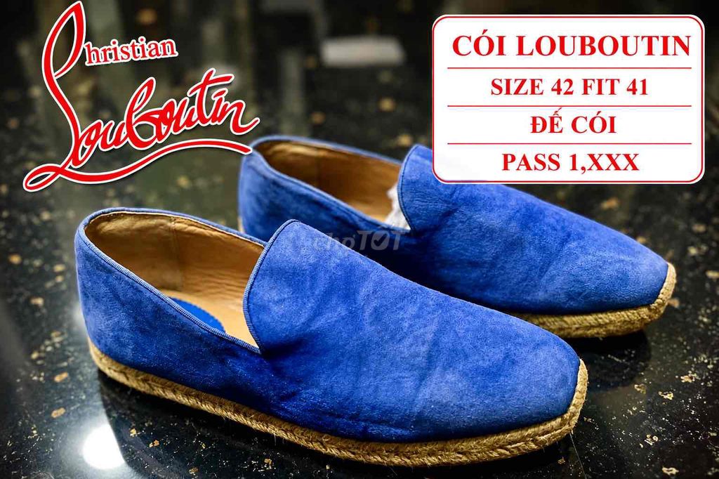 Giày lười Christian Louboutin Nam Da nhung, đế cói. Mua bán Giày dép tại undefined Hà Nội được đăng bởi Nguyễn Thanh Tuấn hình 1