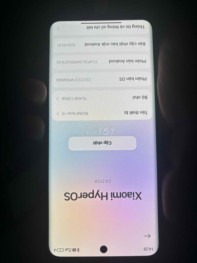 Xiaomi Redmi Note 15 8gb/128GB Đen. Mua bán Điện thoại tại Huyện Gia Lâm Hà Nội được đăng bởi Nguyễn Dũng hình 1