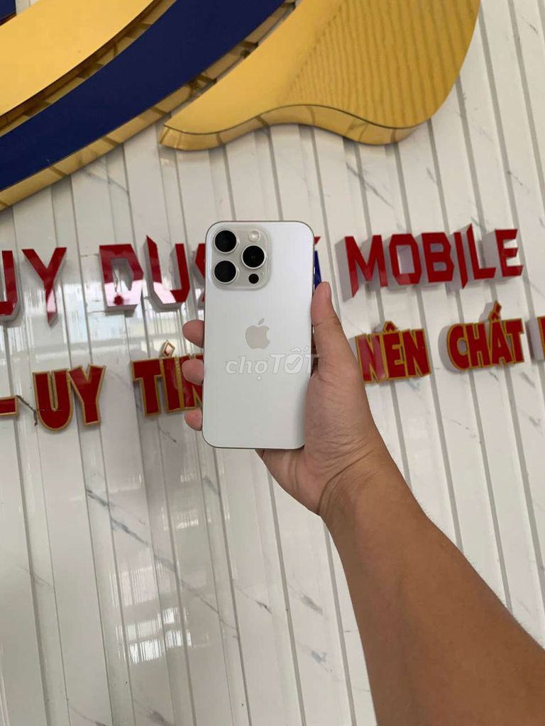 15 Pro 128GB Trắng quốc tế 100% có sim vật lí. Mua bán Điện thoại tại Thành phố Cà Mau Cà Mau được đăng bởi Duy Dustin Mobile hình 1