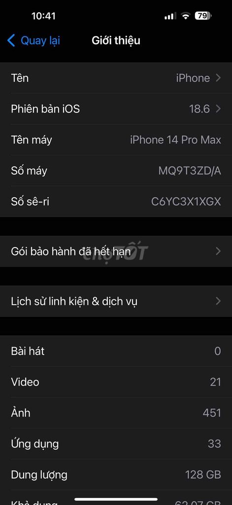 Apple iPhone 14 Pro Max 128GB. Mua bán Điện thoại tại Huyện Vĩnh Bảo Hải Phòng được đăng bởi vân  hình 1