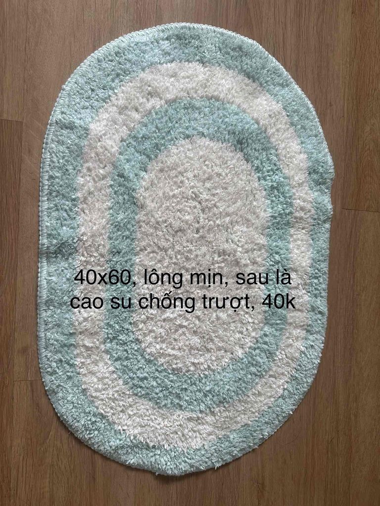 Thảm lông mịn có lót cao su( 40x60)