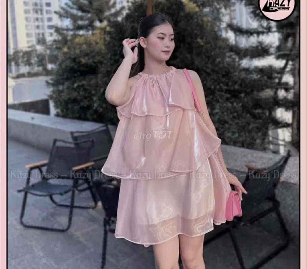 Váy nữ hồng pastel tiểu thư. Mua bán Quần áo tại Huyện Quỳ Châu Nghệ An được đăng bởi Hồng Nhiên hình 1