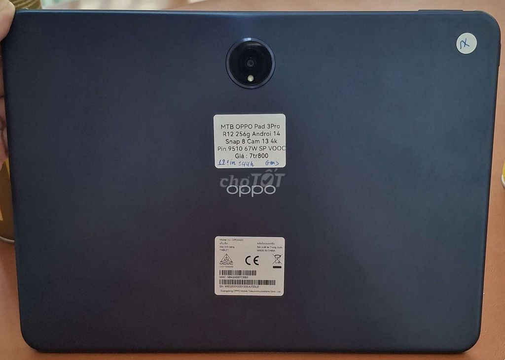 OPPO Pad 3 Pro 12 inch 12GB/256GB. Mua bán Máy tính bảng tại Thành phố Thủ Dầu Một Bình Dương được đăng bởi TTMobileBD hình 1