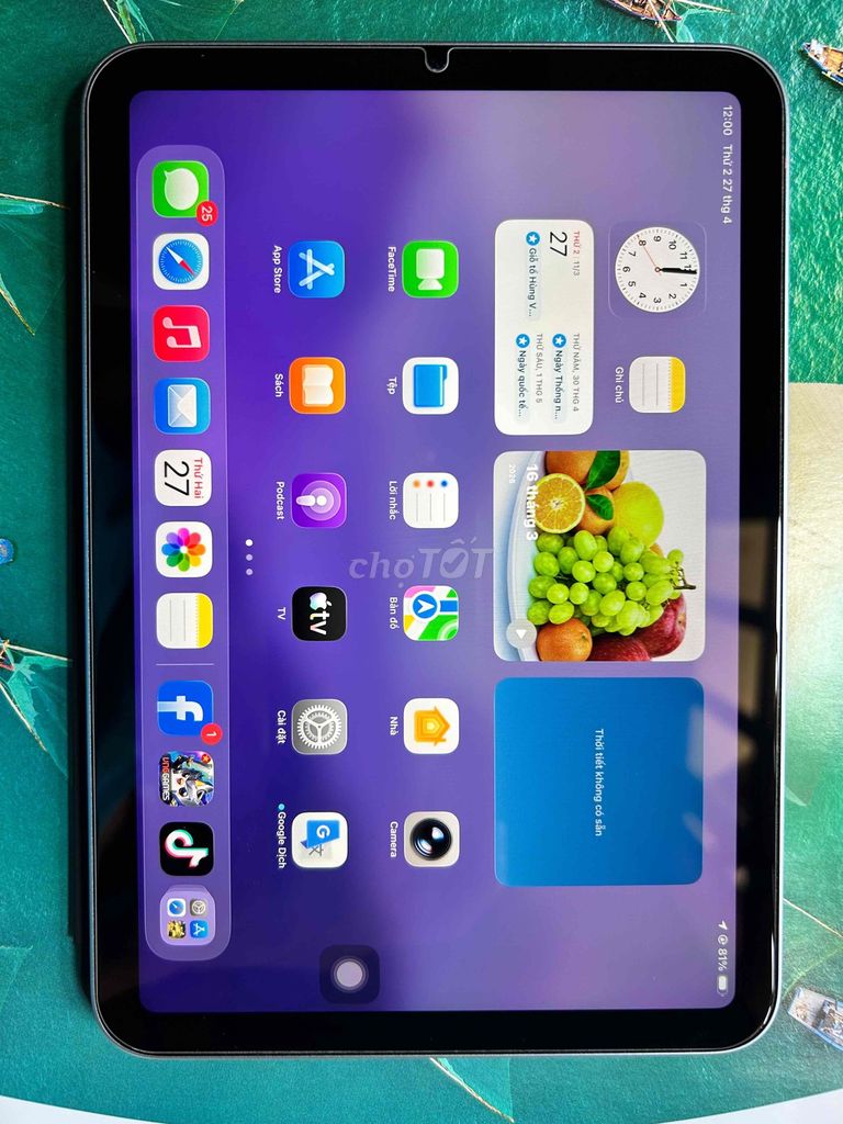 Apple iPad mini 7 128GB Xanh. Mua bán Máy tính bảng tại Huyện Hoằng Hóa Thanh Hóa được đăng bởi Nguyễn Tùng hình 1