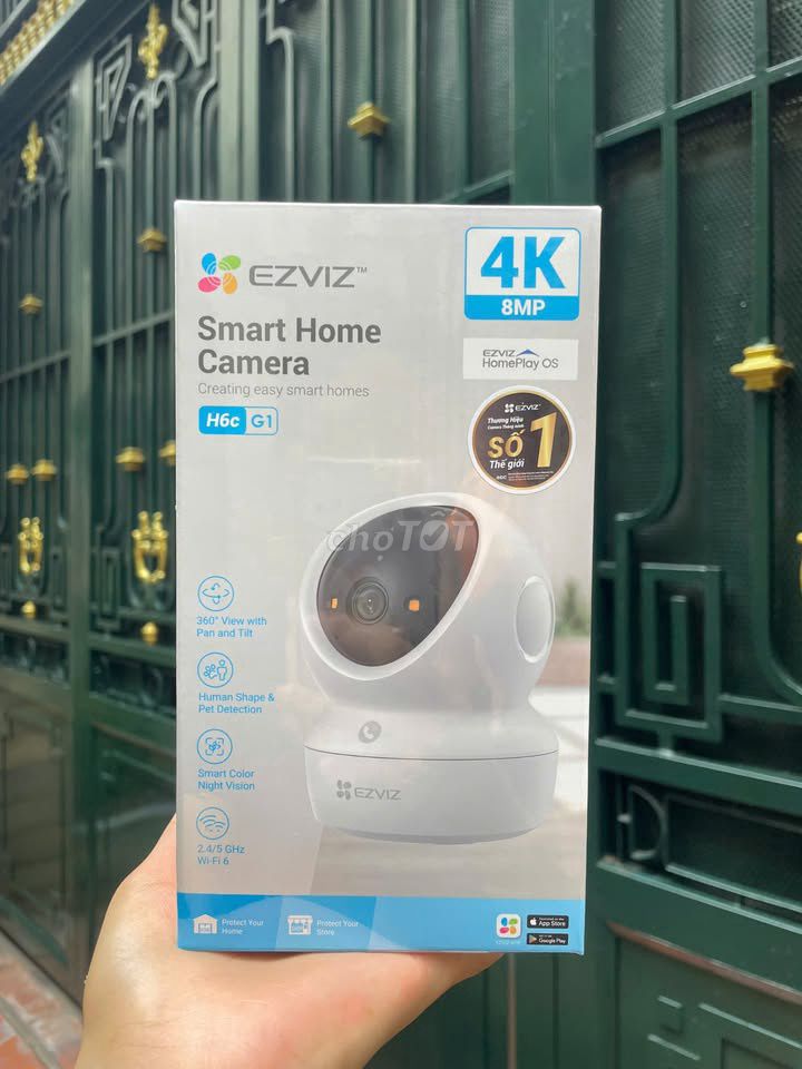 Camera trong nhà EZVIZ H6C G1 4K. Mua bán Máy ảnh, Máy quay tại Quận Thanh Xuân Hà Nội được đăng bởi Mitechco Việt Nam hình 1