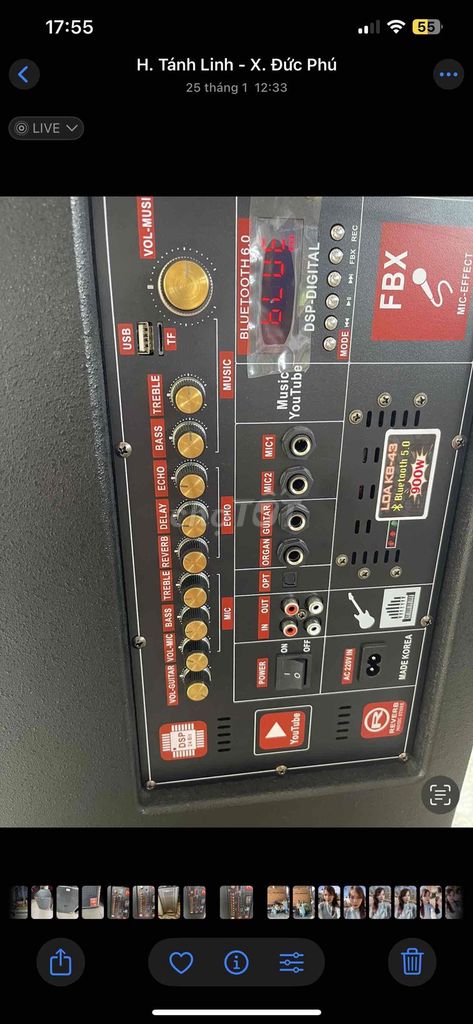Loa kẹo kéo FBX KB-43 Bluetooth 6.0 Hàn Quốc. Mua bán Tivi, Âm thanh tại Huyện Hóc Môn Tp Hồ Chí Minh được đăng bởi Hoàng Trang hình 1
