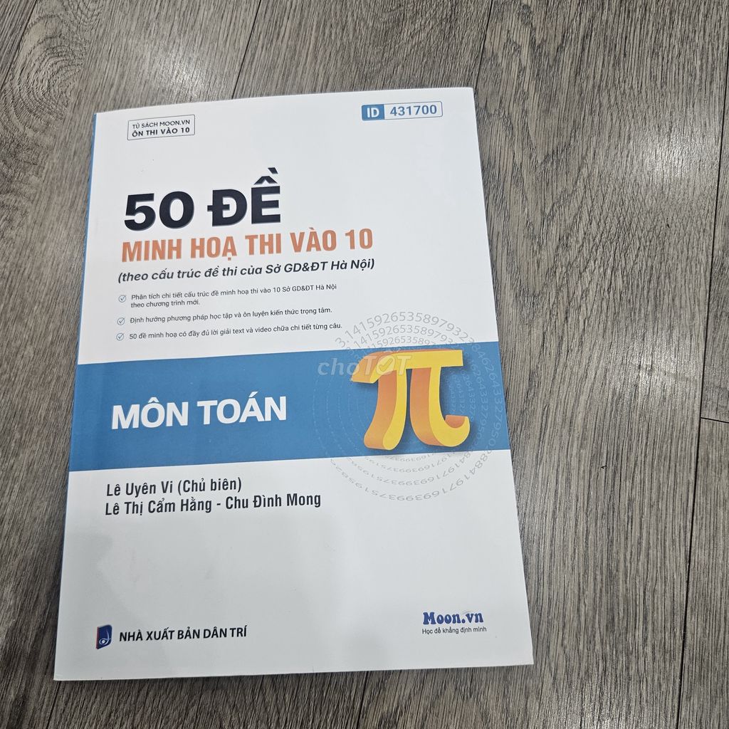 Sách Toán 50 Đề Minh Họa Thi Vào 10. Mua bán Sách tại Quận Bắc Từ Liêm Hà Nội được đăng bởi Nguyen Ha hình 1