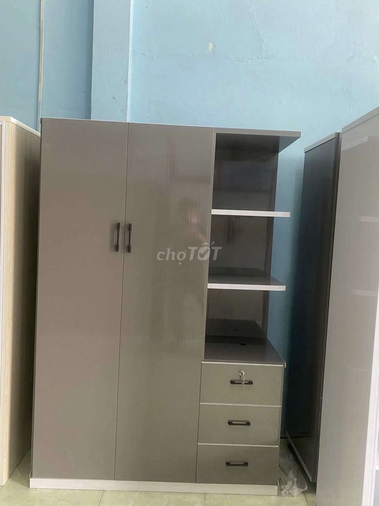Tủ quần áo Nhựa Đài Loan Xám 2 cánh 1 kệ. Mua bán Tủ, kệ gia đình tại Huyện Hóc Môn Tp Hồ Chí Minh được đăng bởi Phương hoa hình 1