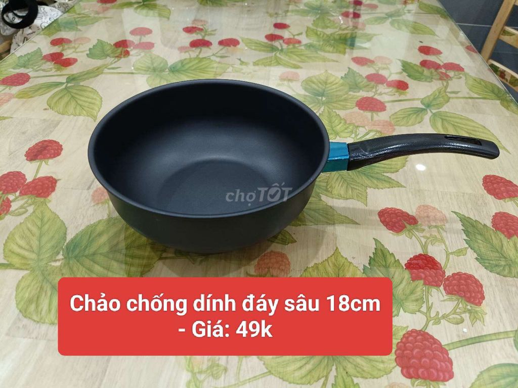 Chảo lòng sâu chống dính rộng 18cm