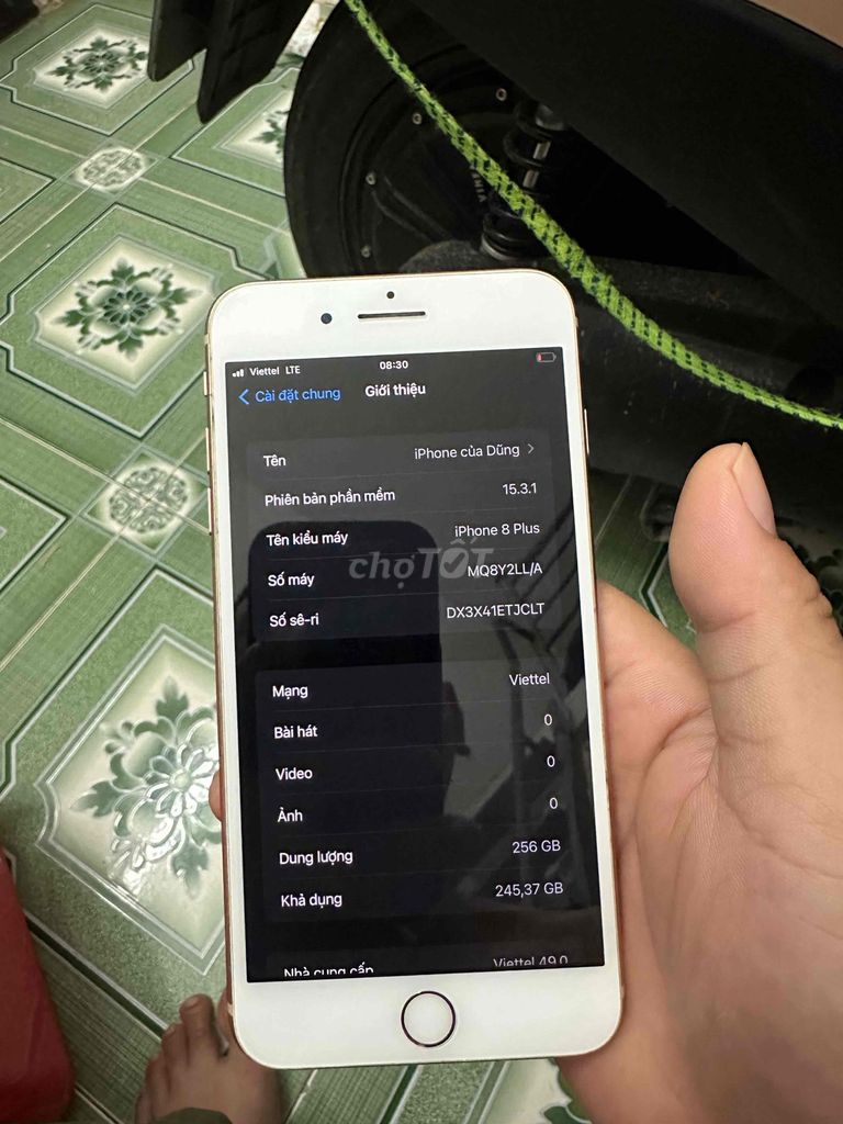 Apple iPhone 8 Plus 256GB  có giao lưu. Mua bán Điện thoại tại Huyện Thanh Trì Hà Nội được đăng bởi Ngo Dung hình 1