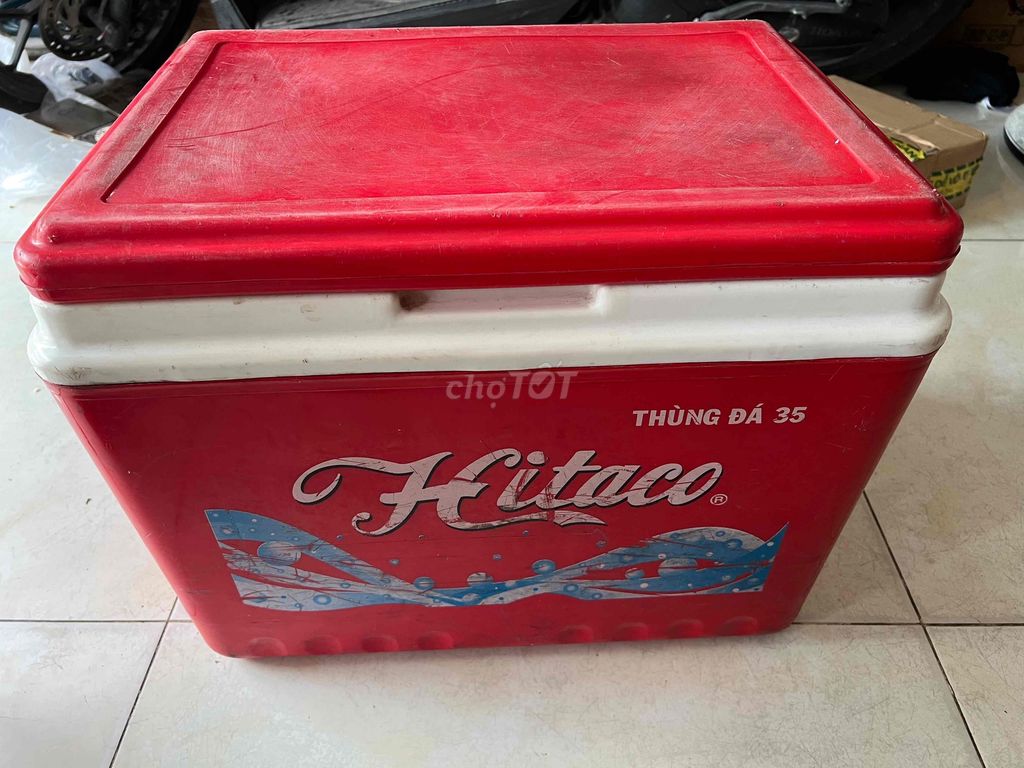 Thùng đá Hiệp Thành 35L Đỏ, Khay inox đựng topping. Mua bán Dụng cụ nhà bếp tại Quận Bình Tân Tp Hồ Chí Minh được đăng bởi Tai Van hình 1