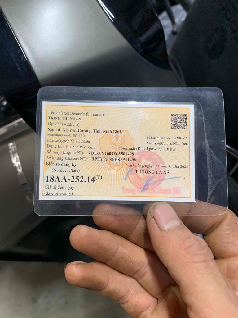Xe máy điện ESPERO ENIGMA Nâu Đen. Mua bán Xe điện tại Huyện Ý Yên Nam Định được đăng bởi Bếu Pham hình 3