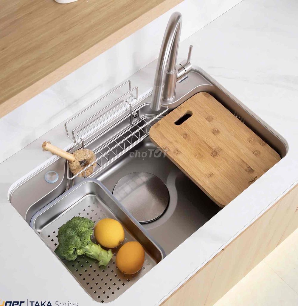 Chậu rửa bát Kluger KF7848FS tặng vòi rửa cao cấp. Mua bán Dụng cụ nhà bếp tại Quận Thanh Khê Đà Nẵng được đăng bởi Nội thất bếp trọn gói TST  hình 1
