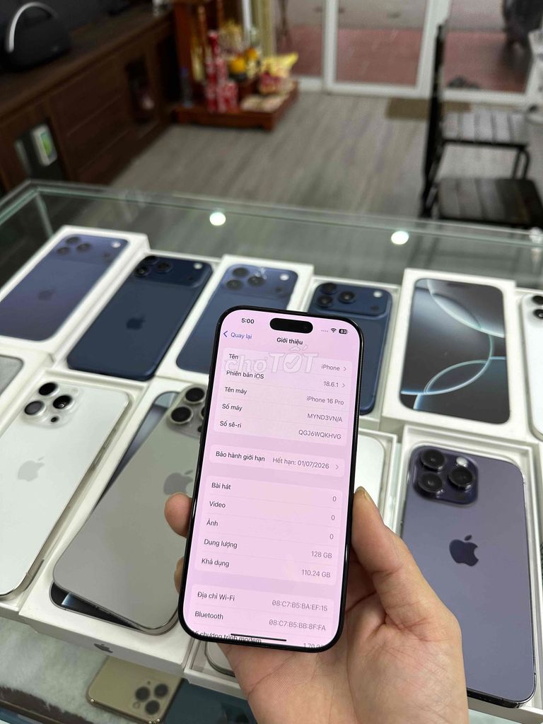 Apple iPhone 16 Pro 128GB Đen pin 99 Bh 7/2026. Mua bán Điện thoại tại Huyện Mê Linh Hà Nội được đăng bởi Luyệnnn hình 1