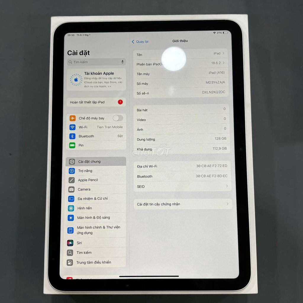 Apple iPad Gen 11 128GB Bạc. Mua bán Máy tính bảng tại Quận 5 Tp Hồ Chí Minh được đăng bởi Phạm Việt Võ hình 1