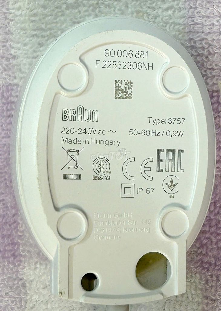 Đế sạc Braun 3757 Trắng. Mua bán Nội thất, đồ gia dụng khác tại Quận Phú Nhuận Tp Hồ Chí Minh được đăng bởi hoa le 4 hình 1