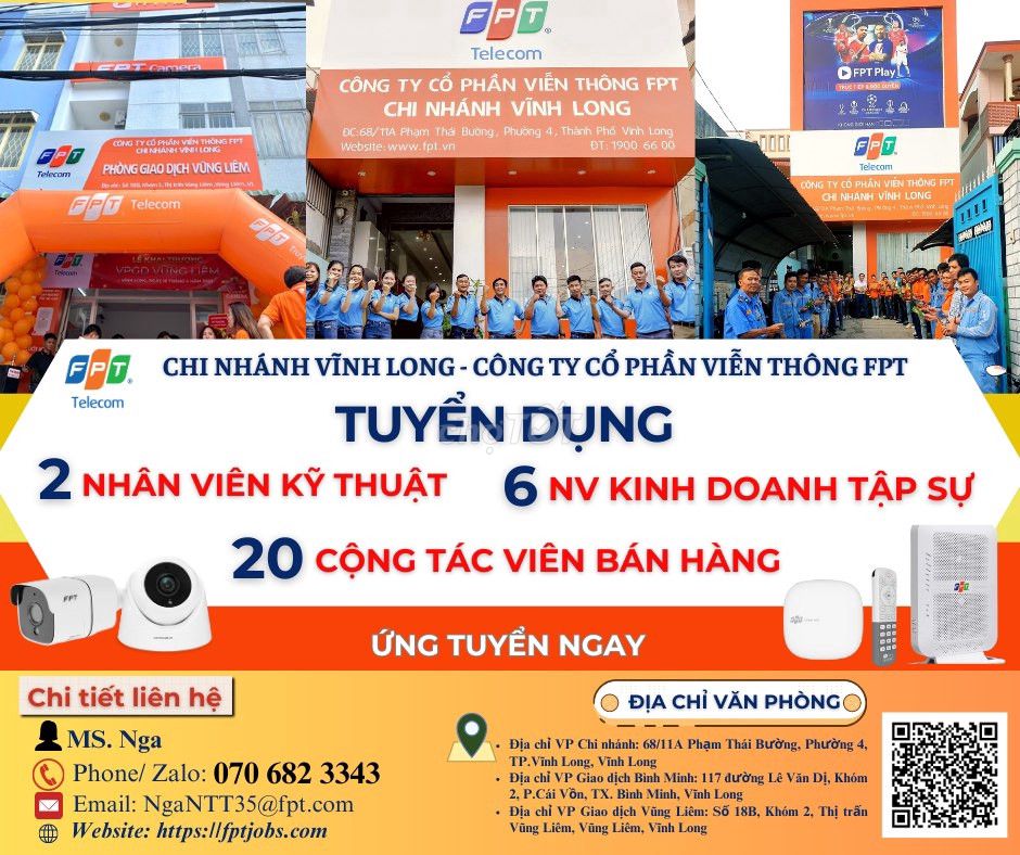Tuyển Dụng: 2 Nhân Viên Kỹ Thuật