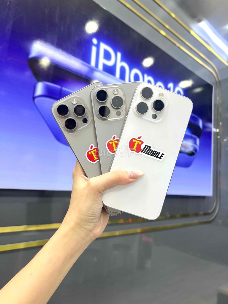 Apple iPhone 15 Pro Max Trắng Xám Mới Nguyên Seal. Mua bán Điện thoại tại Thành phố Qui Nhơn Bình Định được đăng bởi TMOBILE QUY NHƠN TRẢ GÓP BAO ĐẬU SINH VIÊN hình 1