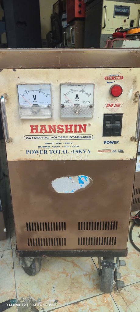 Bán ổn áp 15kva HanShin dây đồng 2 cuộn