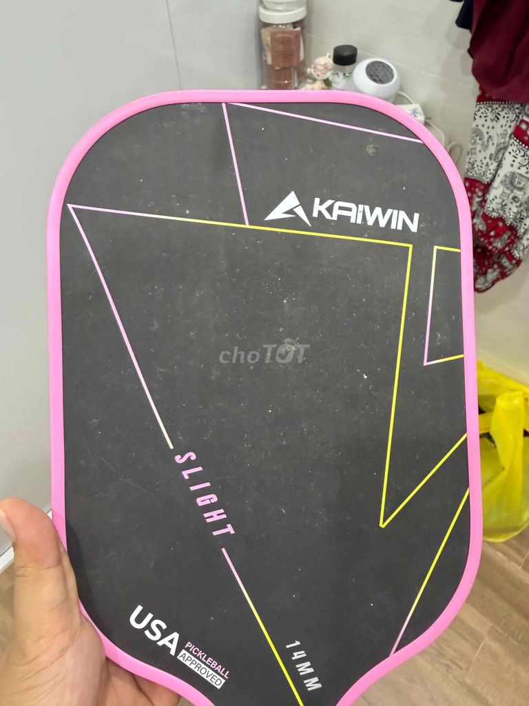 Vợt Pickleball Kaiwin Slight Carbon Hồng, Đen