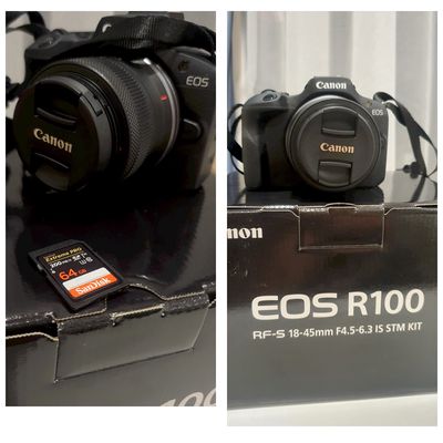 Máy ảnh Canon R100 mới mua