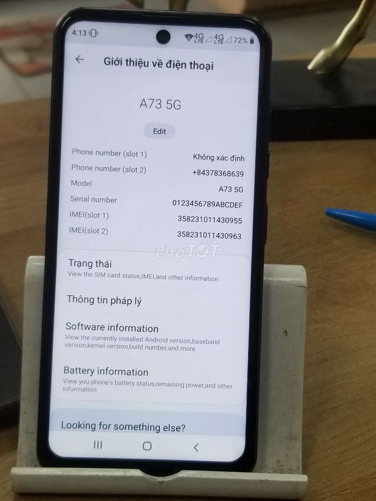 Samsung Galaxy A73 5G Đen. Mua bán Điện thoại tại Quận 4 Tp Hồ Chí Minh được đăng bởi long thái hình 1