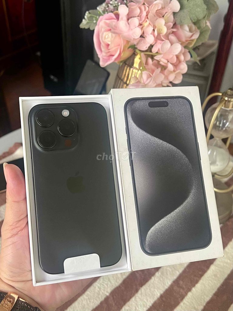 Iphone 15 Pro 128g Black QT Mỹ New Chưa Active !