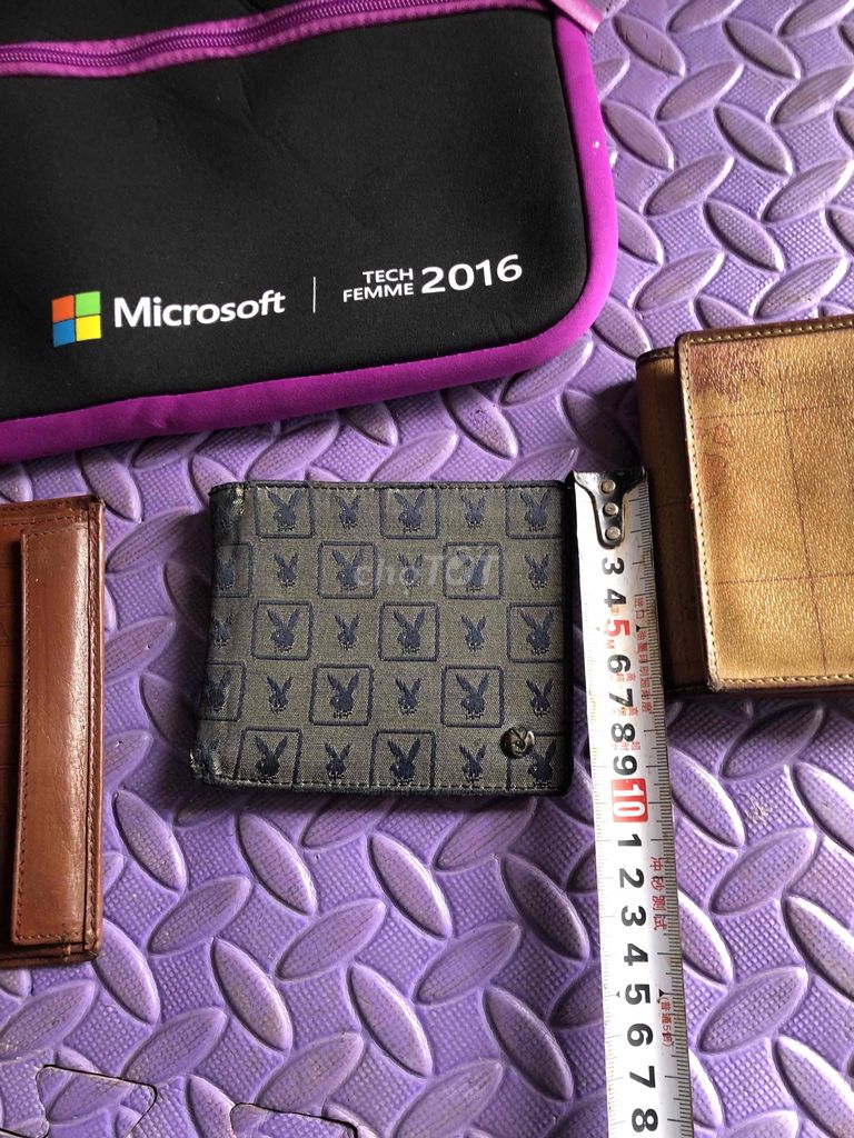 Ví ngang Playboy Nam Vải phối da 10x11cm. Mua bán Túi xách tại Huyện An Dương Hải Phòng được đăng bởi Tu Tang Quang hình 1