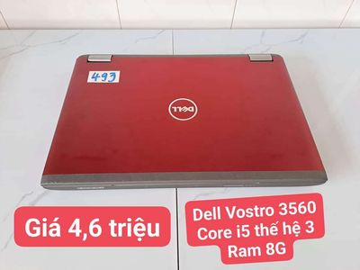 Laptop Nhật - Dell Vostro 3560 đỏ ngoại hình 98%