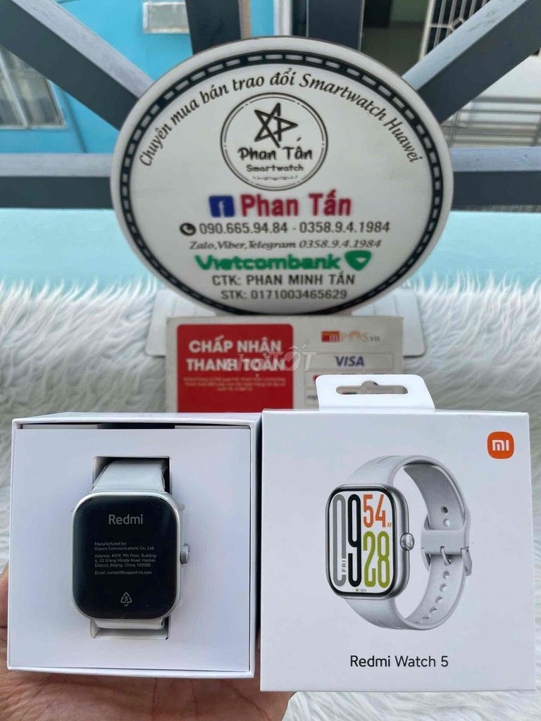 Xiaomi Watch 5 silver 99% full box bh 27/2/2026