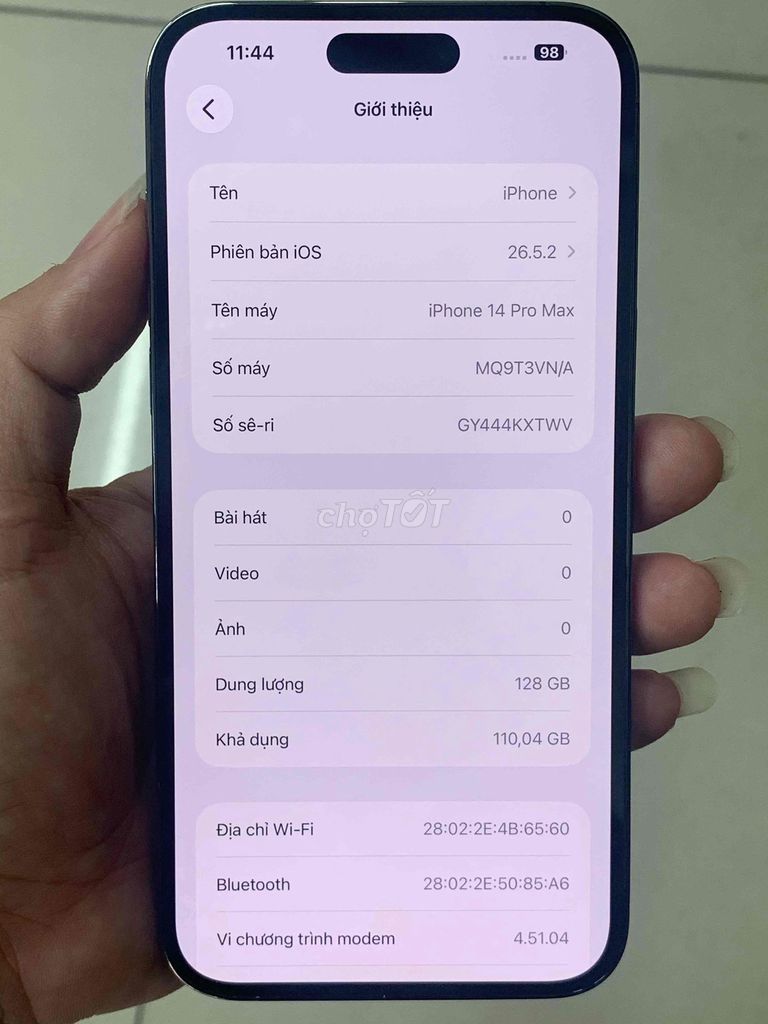 Apple iPhone 14 Pro Max 128GB Tím. Mua bán Điện thoại tại Quận 12 Tp Hồ Chí Minh được đăng bởi Hoà hình 1