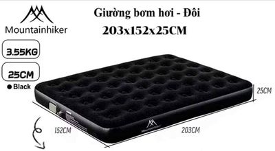 Đệm Hơi Tự Bơm 200x150x25cm màu đen. Mua bán Giường, chăn ga gối nệm tại Quận 11 Tp Hồ Chí Minh được đăng bởi Trần Nhung