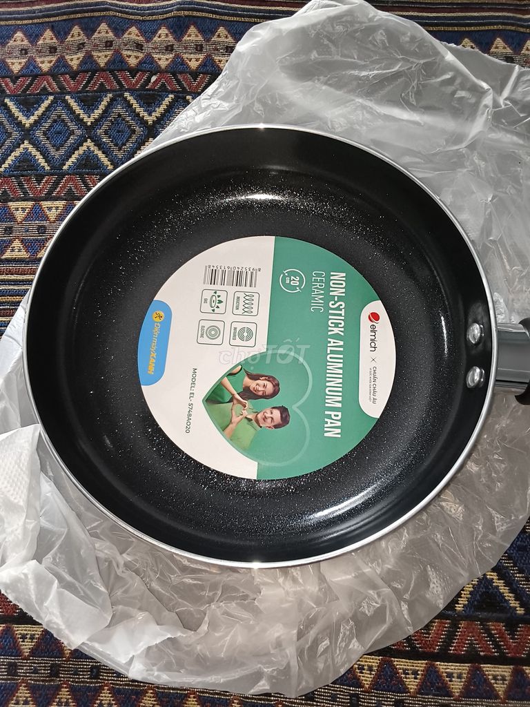 Chảo chống dính Elmich nhôm 20cm Mới. Mua bán Dụng cụ nhà bếp tại Quận Bình Thạnh Tp Hồ Chí Minh được đăng bởi Viet 808 hình 1