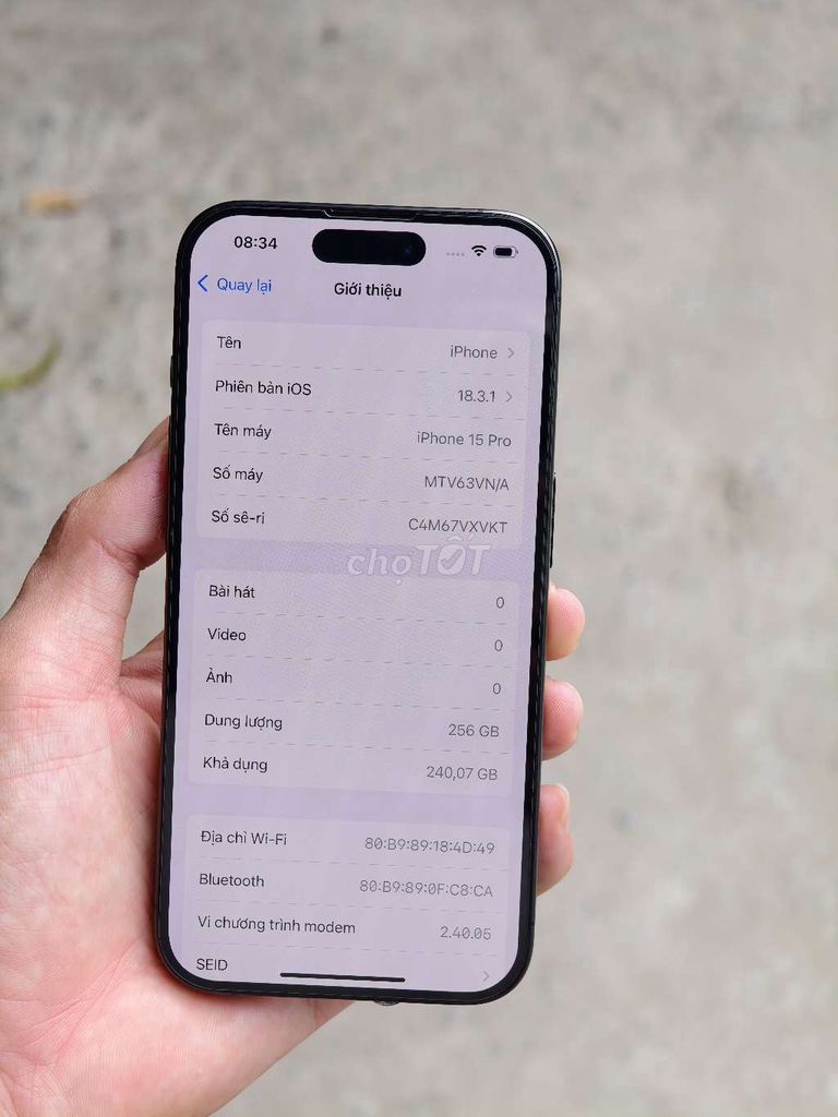 iPhone 15 pro vn fulbox máy quốc tế zin all