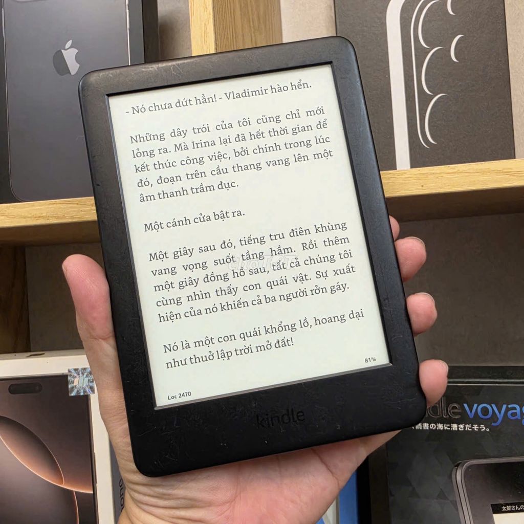 Máy đọc sách Kindle Basic 10th 4GB Đen. Mua bán Máy tính bảng tại Quận 5 Tp Hồ Chí Minh được đăng bởi PHAN MINH MB hình 1