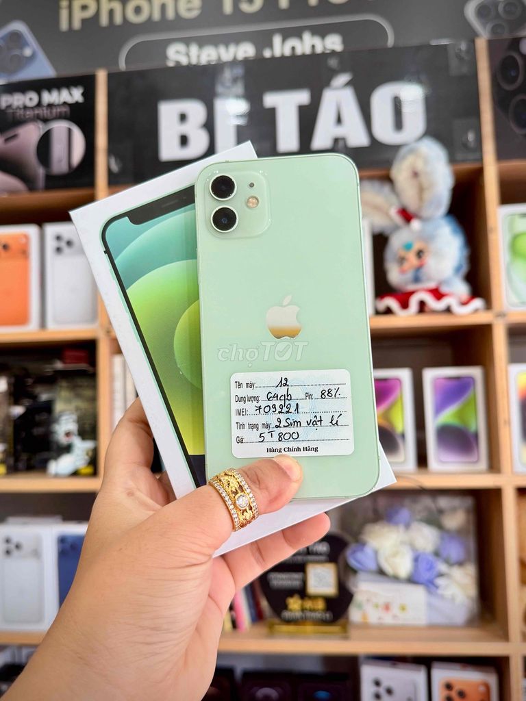 Apple iPhone 12 64GB Xanh lá. Mua bán Điện thoại tại Thành phố Long Xuyên An Giang được đăng bởi Bi Táo Store hình 1