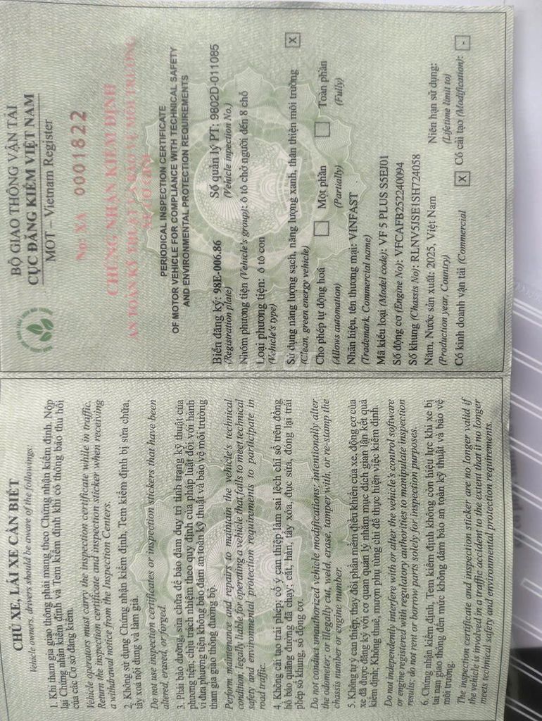 VinFast VF5 Plus 2025  - 48000 km. Mua bán Ô tô tại Huyện Việt Yên Bắc Giang được đăng bởi Dung Nguyen hình 10