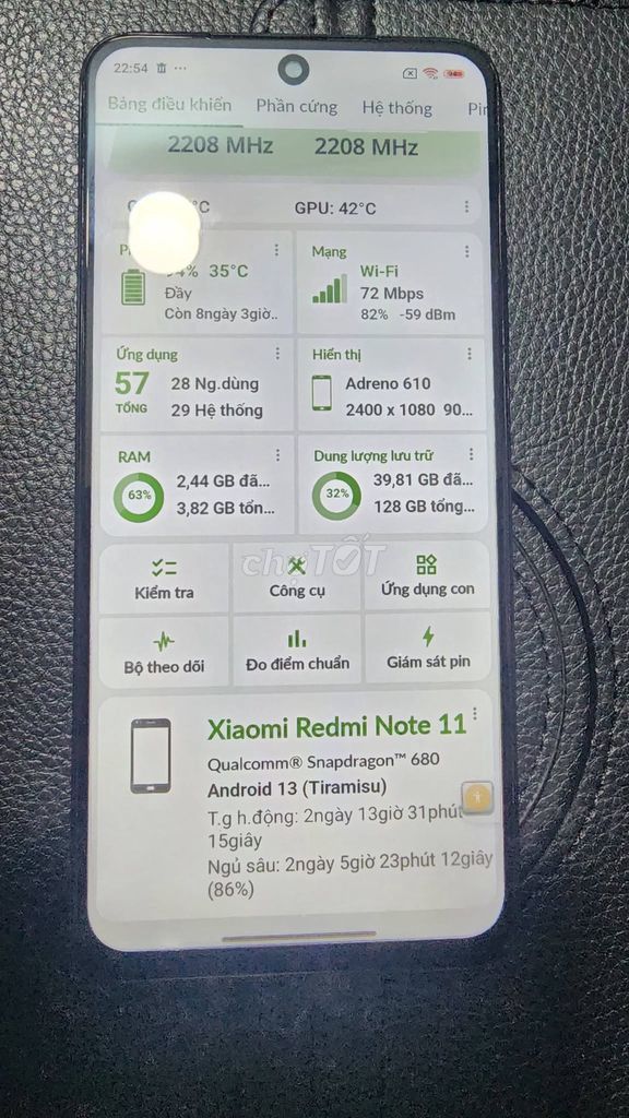 Xiaomi Redmi Note 11 4GB 128GB Xám. Mua bán Điện thoại tại Quận 1 Tp Hồ Chí Minh được đăng bởi Hội Đồ Điện Tử hình 1