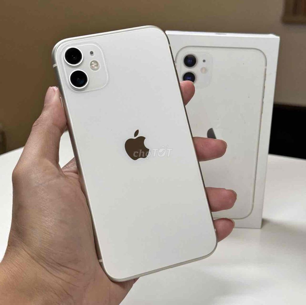 iPhone 11 64GB Trắng FULLBOX 99% BH APPLE 2023. Mua bán Điện thoại tại Quận 10 Tp Hồ Chí Minh được đăng bởi iStockHCM hình 1
