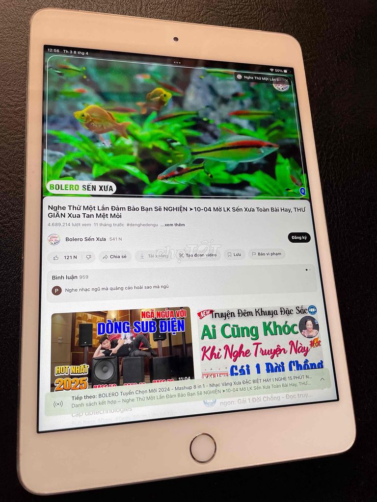 Ipad mini 4 bản 128gb giải trí và học tập. Mua bán Máy tính bảng tại Thành phố Buôn Ma Thuột Đắk Lắk được đăng bởi MUA THEO NHU CẦU hình 1