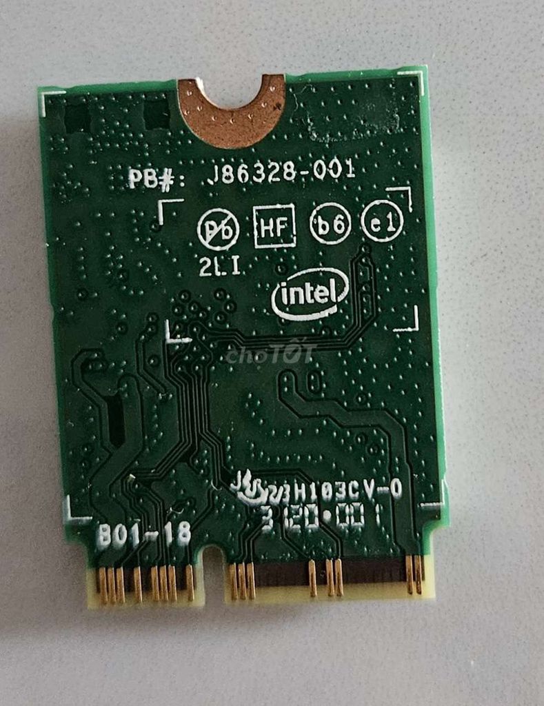 Card Wifi Intel AX201NGW. Mua bán Linh kiện (RAM, Card...) tại Huyện Hàm Thuận Bắc Bình Thuận được đăng bởi iQnet hình 1