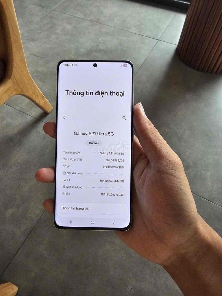 Samsung S21 Ultra 5G 128GB Bạc. Mua bán Điện thoại tại Thành phố Thủ Đức Tp Hồ Chí Minh được đăng bởi C T mobile hình 1