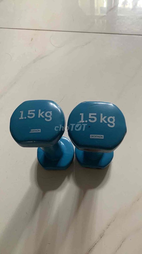 cặp tạ 1kg5 decathlon