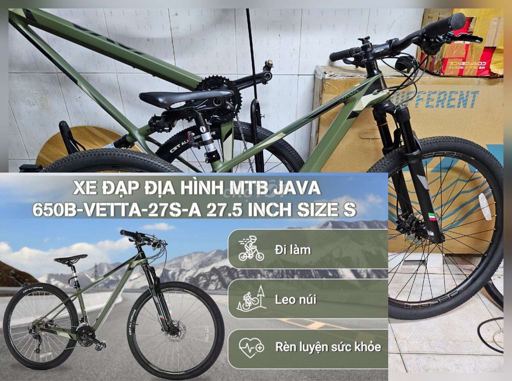 Xe đạp JAVA 650B-Vetta-27S-A ,Sườn cacbon siêu nhẹ. Mua bán Xe đạp tại Quận 1 Tp Hồ Chí Minh được đăng bởi KIM Merchant hình 2