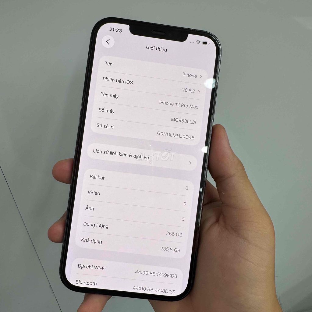Apple iPhone 12 Pro Max 256GB Xanh Đã qua sử dụng. Mua bán Điện thoại tại Huyện Củ Chi Tp Hồ Chí Minh được đăng bởi Trần An hình 1