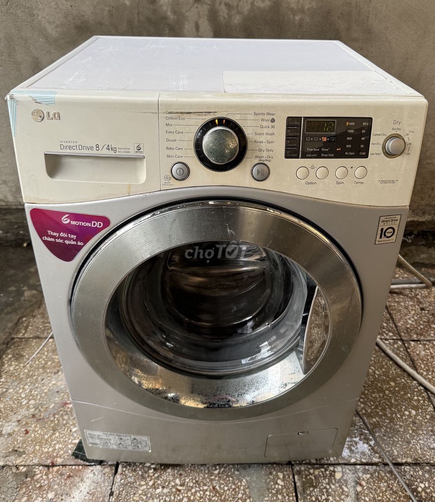 Máy giặt sấy LG 8kg/4kg Trắng. Mua bán Máy giặt tại Thành phố Vinh Nghệ An được đăng bởi Thắng hình 1