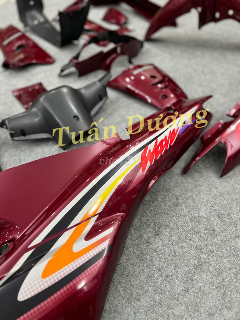 Dàn Áo Wave Alpha Đỏ Đun Đậm Đẹp Mới Tinh. Mua bán Phụ tùng xe tại Quận Hà Đông Hà Nội được đăng bởi Phụ Tùng Xe Tuấn Dương hình 4